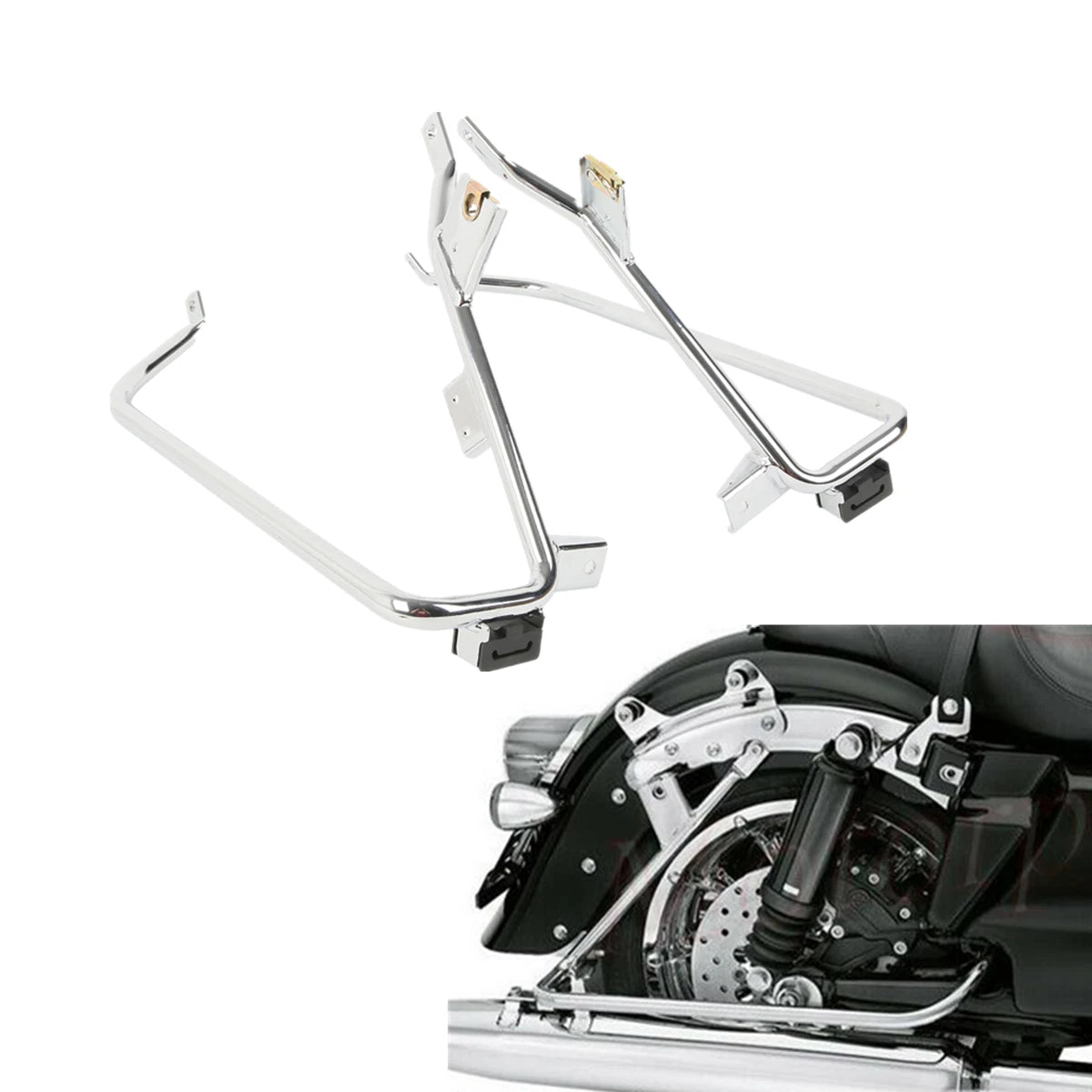 Support Brackets for Harley Electra Road Glide (2009–2013) - Chrome