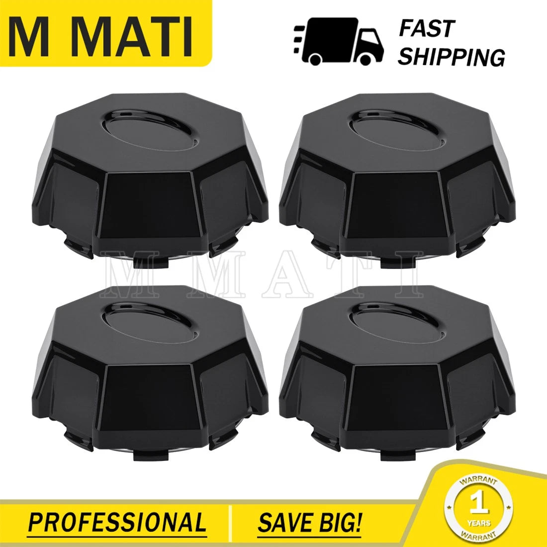 Set of 4 Wheel Center Rim Caps for Polaris ACE 570 (2016–2017, 2019)