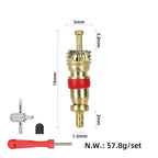 62 Piece Tire Valve Core Removal Set for Car Motorcycle Scooter