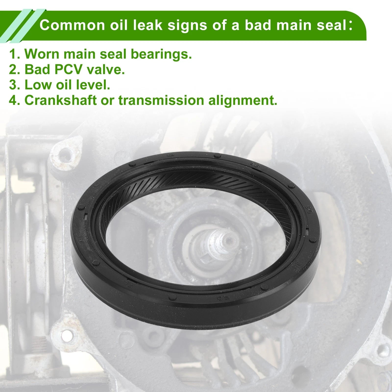 Front Crankshaft Oil Seal for Honda Civic CR-V (1999–2000) No. 91212-PR4-A01