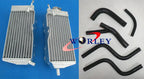 Aluminum Radiator + Silicone Hose for Honda CR125 CR125R (1987-1988)
