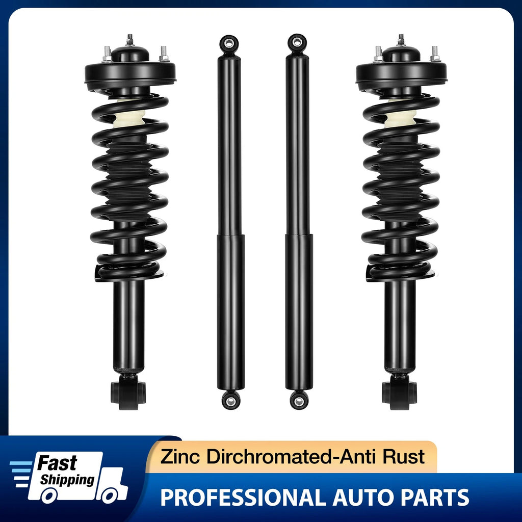 4 Front & Rear Struts Shock Absorbers for Ford F150 2009–2013 (4WD)
