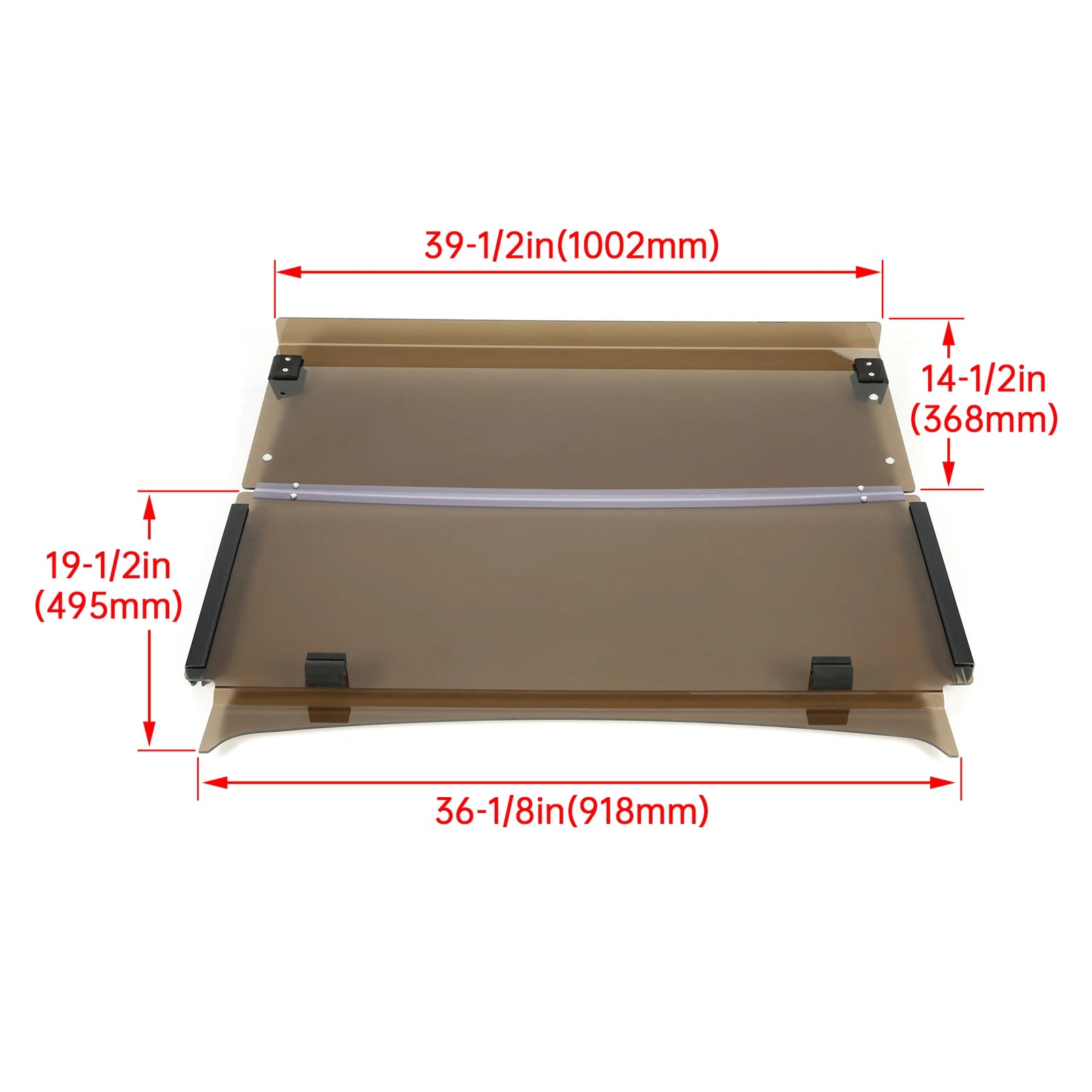 Tinted Flip Folding Windshield for Yamaha Drive 2 (2017-UP)