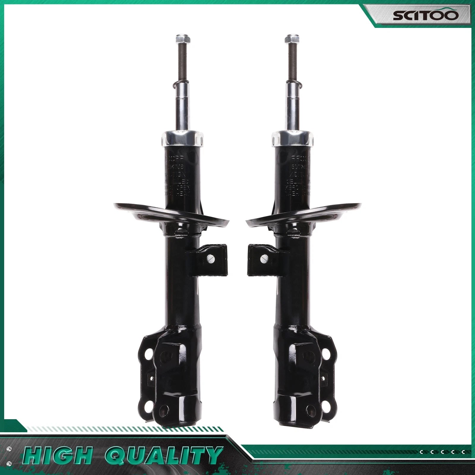 Pair of Front Bare Shocks Struts for Honda Fit (2007–2008)