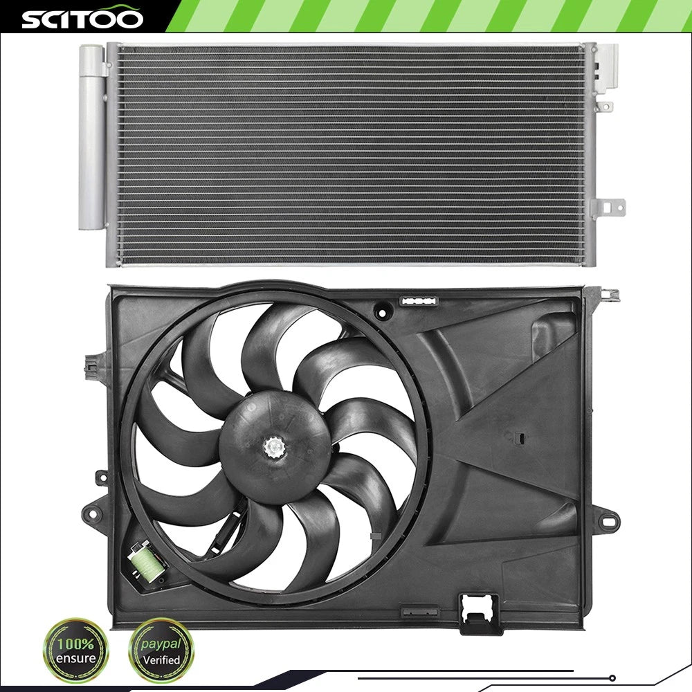 A/C Condenser and Cooling Fan Kit for Chevrolet Sonic (2012–2020)