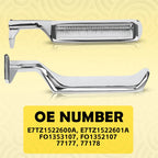 Chrome Metal Inside Door Handles Pair for Ford F150 F250 (1987–1996)