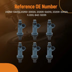 Fuel Injector Set for Toyota Highlander Solara Sienna 3.0L (1998–2003)