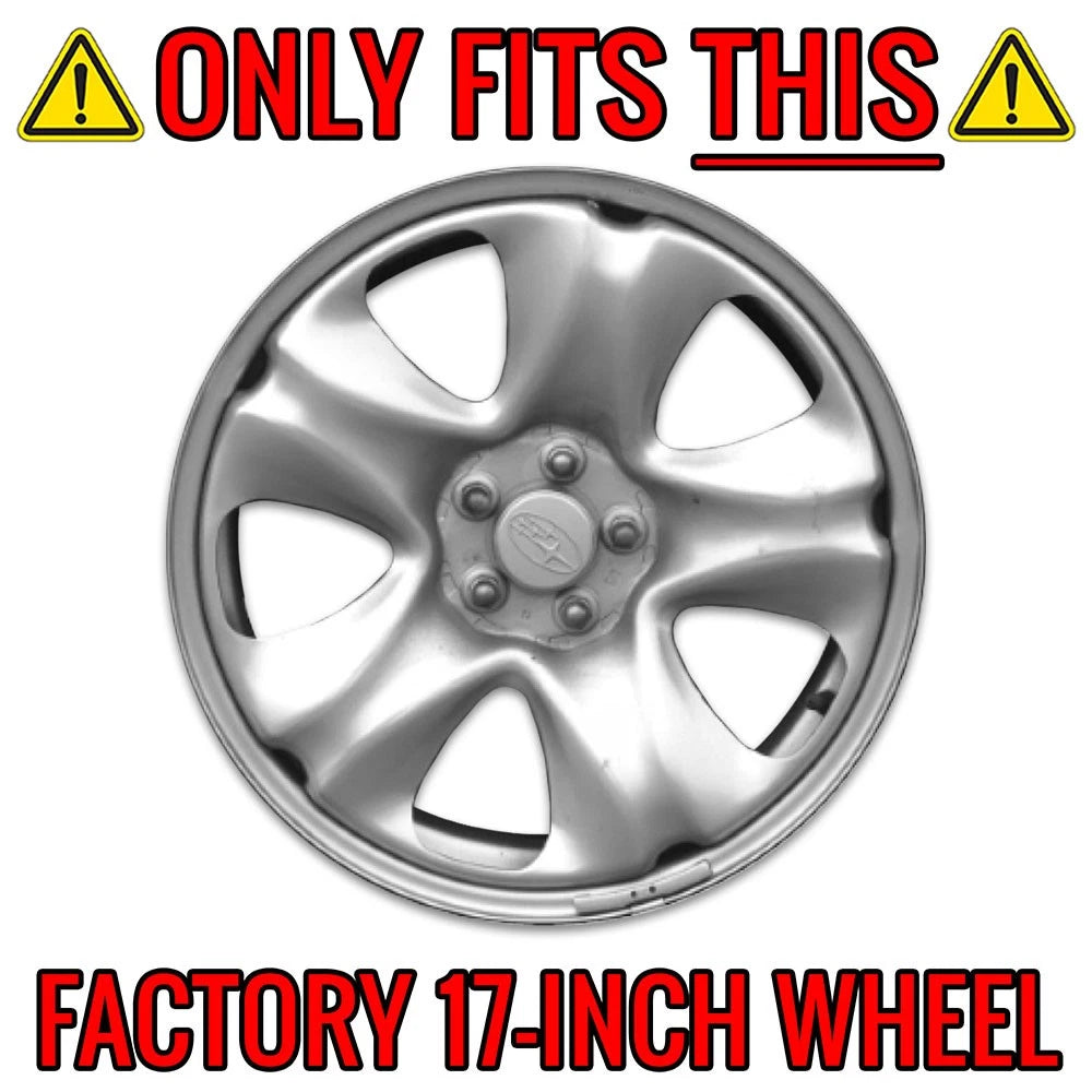 Wheel Hub Caps Rim Covers Chrome for Subaru Forester 2014–2018 (17 Inch)