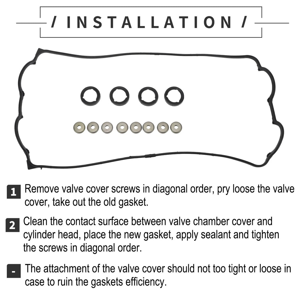 Valve Cover Gasket No. 12341PR3000/12342PT2000 for Honda Civic del Sol (1994–1997)