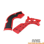 X-Grip Frame Guards Protectors for Honda CRF250R CRF450R (2013-2016) Red Pair