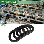 Oil Seal NBR Rubber 48x62x10mm for Various Models (5 Pcs)