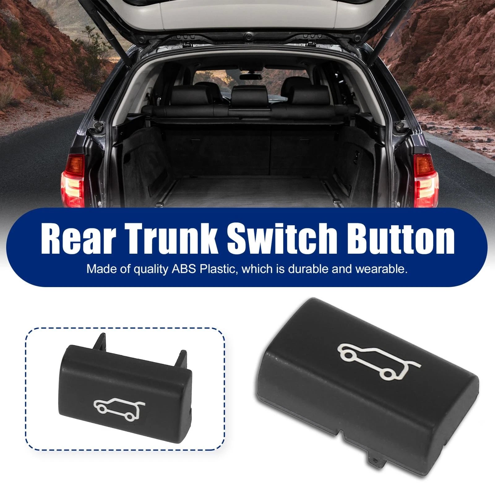 Tailgate Rear Trunk Switch Button Cover for BMW X5 E70 (2006–2013), X6 E71 (2008–2015)