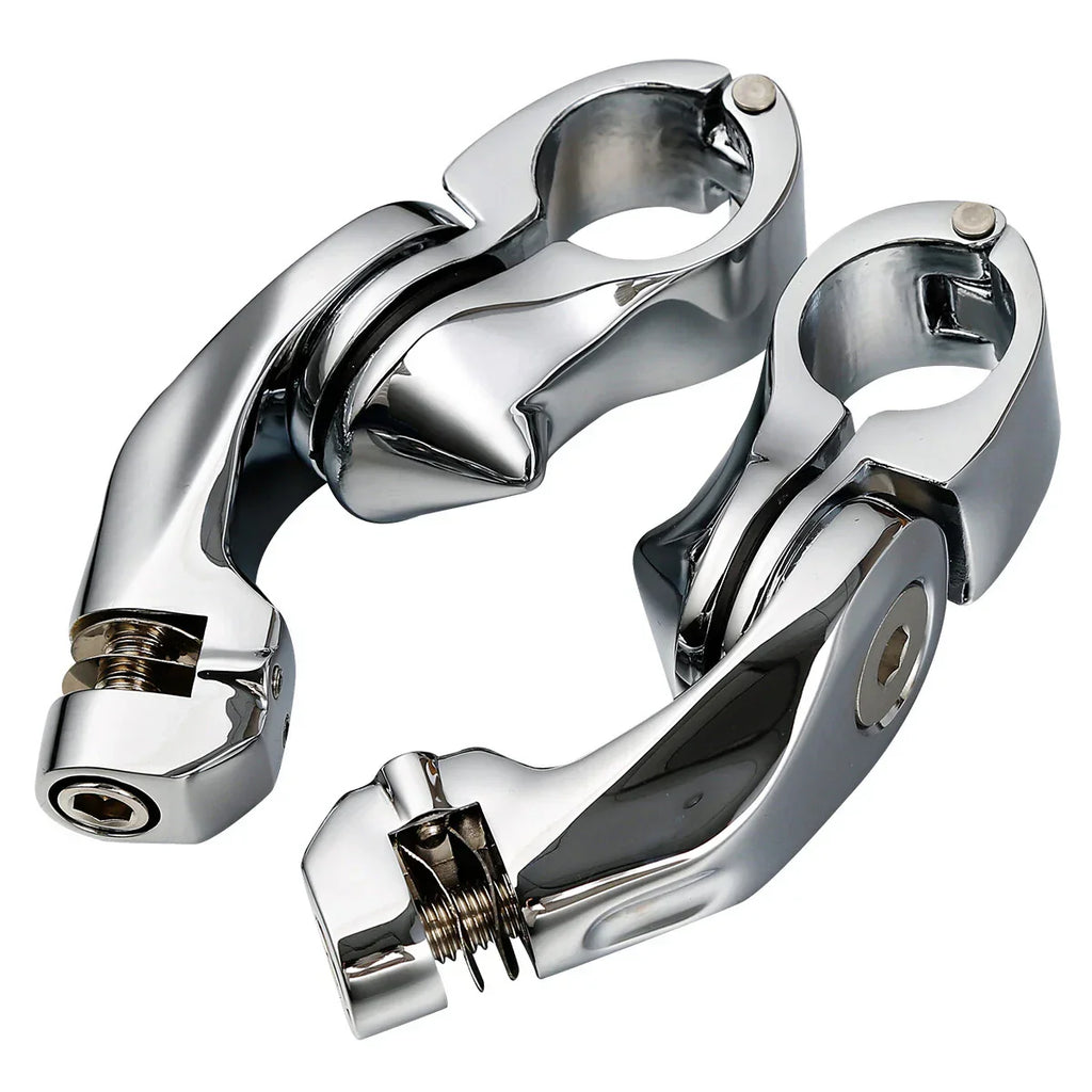 32mm 1.25in Chrome Foot Pegs for Harley