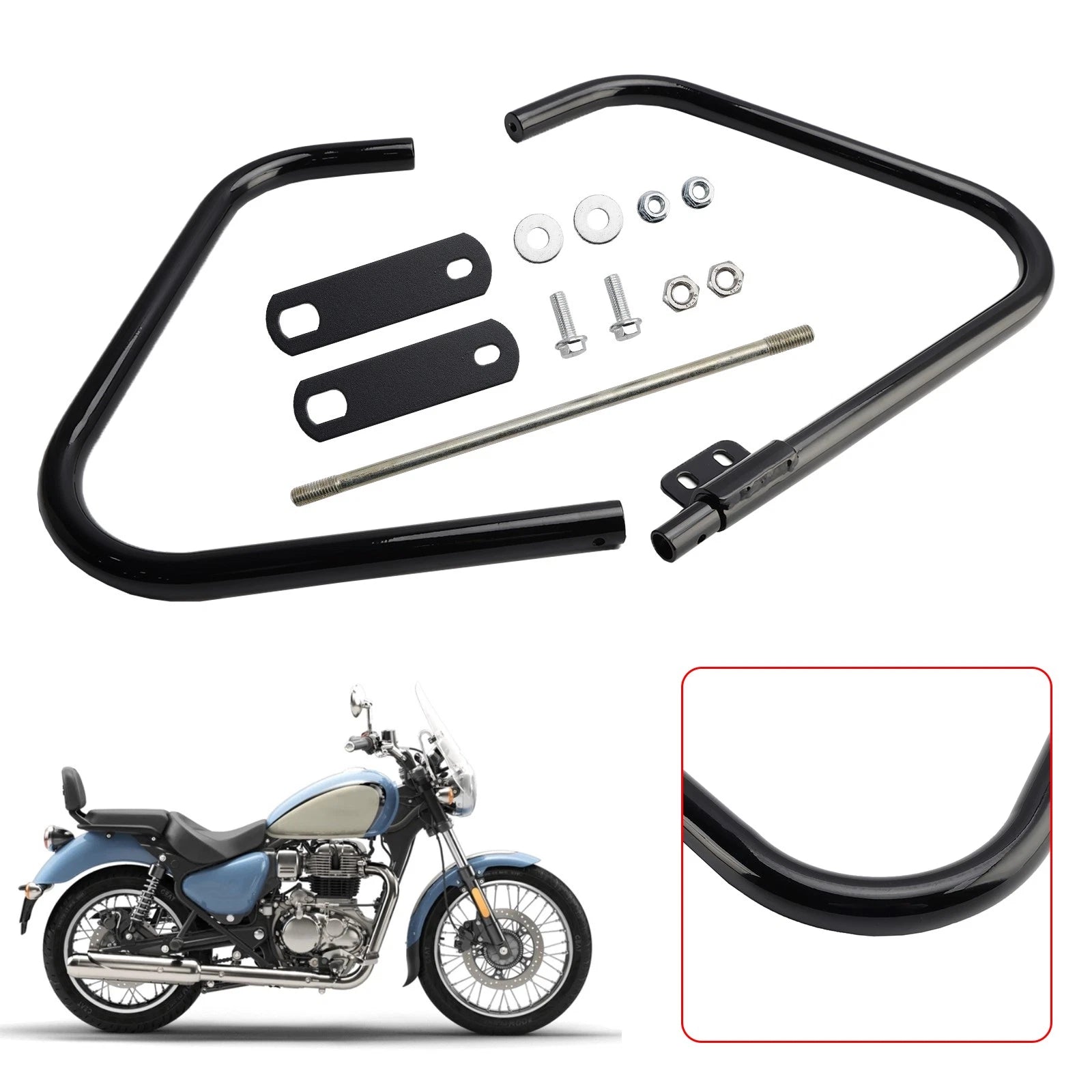 Engine Guard Crash Bar Frame Protector for Royal Enfield Meteor (2021–2024)