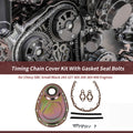 Timing Chain Cover Kit with Gasket Seal Bolts for Chevy SBC 283 (1964–1980)