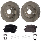 Brake Disc Rotors and Pads Kit for Suzuki SX4 (2007–2008)