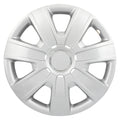 Set of 4 Snap On 15" Silver Wheel Covers Hub Caps for R15 Tire & Rim