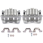 Set of 2 Front Disc Brake Calipers with Brackets for Honda