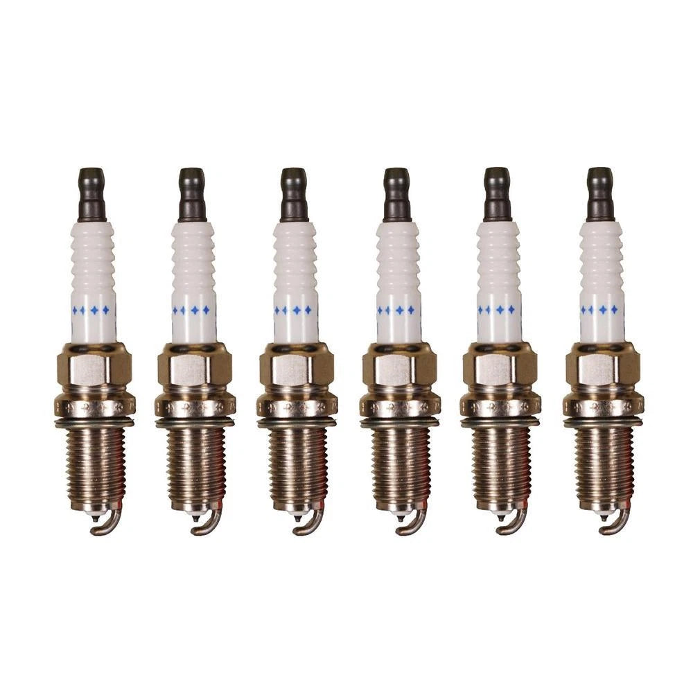 Set of 6 Double Platinum Spark Plugs for Acura Audi Kia Chevrolet Saab
