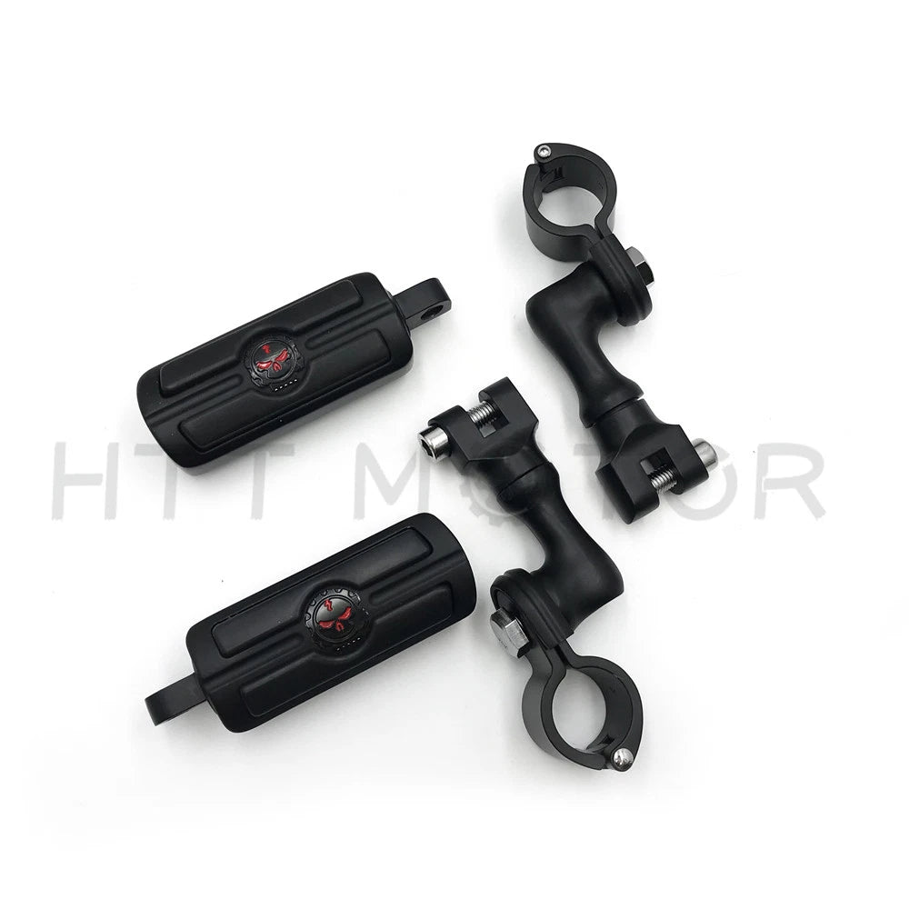 25mm Gear Skull FootPeg for Honda GoldWing, Kawasaki, Suzuki, Triumph (All Years)