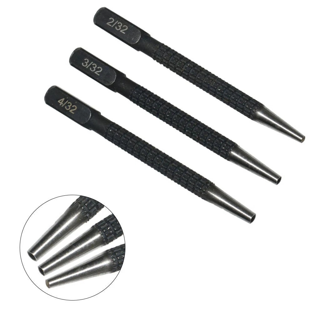 3-Piece Center Punch Marking Tools Set for Metal Wood Plastic 232 332 432