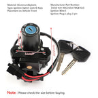 Ignition Key Switch for Honda CBR 250 300 RR (2011–2017) CB 600 F XL 650 V (2003–2006)