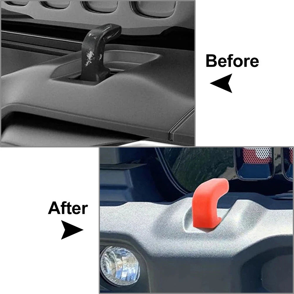 Front Bumper Tow Hook Cover Trim for Jeep Wrangler JK JL JT (2007–2023)