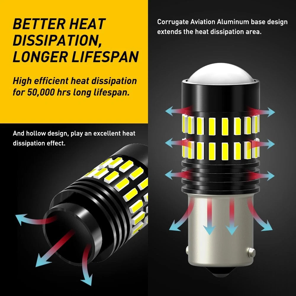 2X AUXITO 1156 LED Reverse Light Bulb 6500K for La (2015–2023)