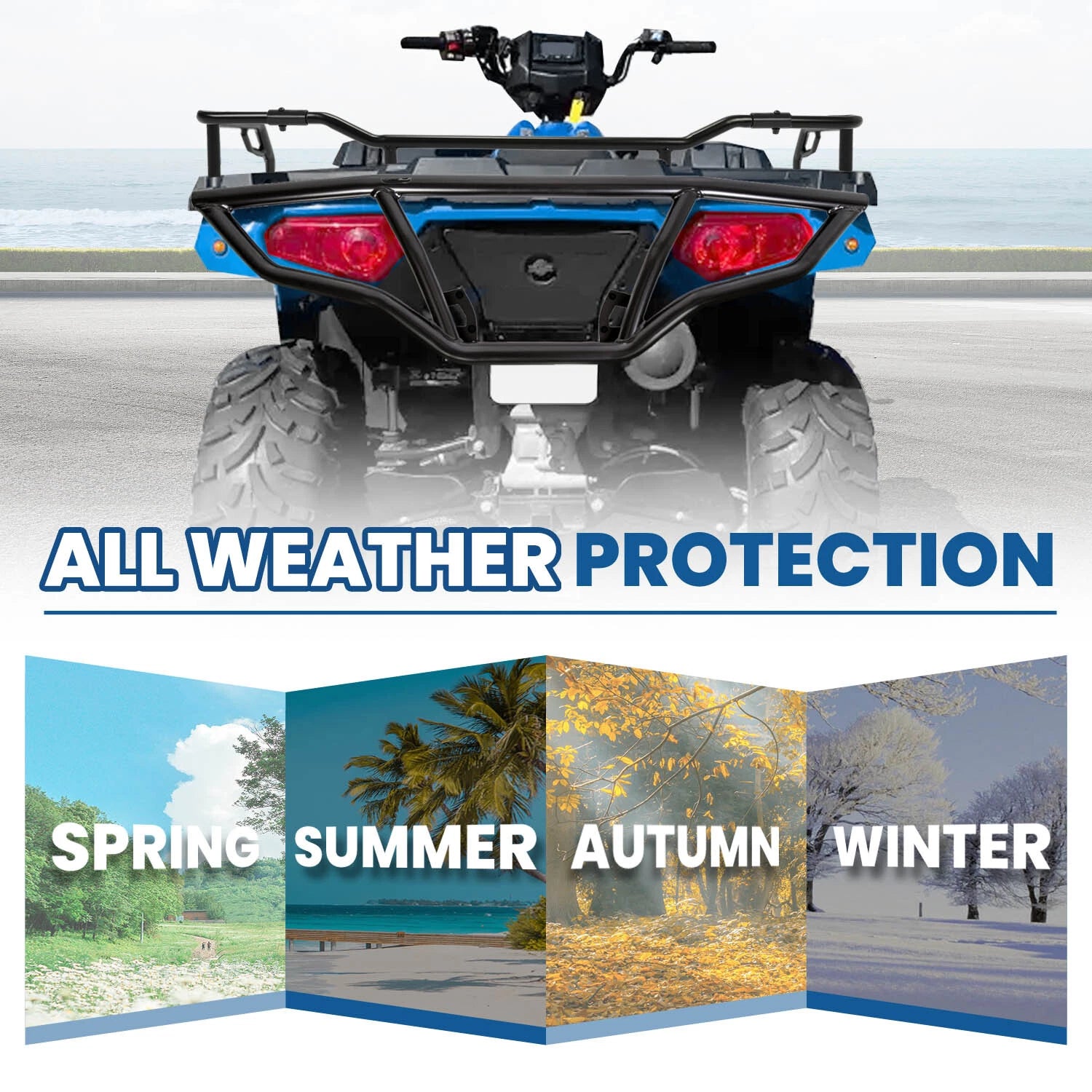 Rear Bumper Brush Guard Storage Rack Extender for Polaris Sportsman 450 (2014–2020)