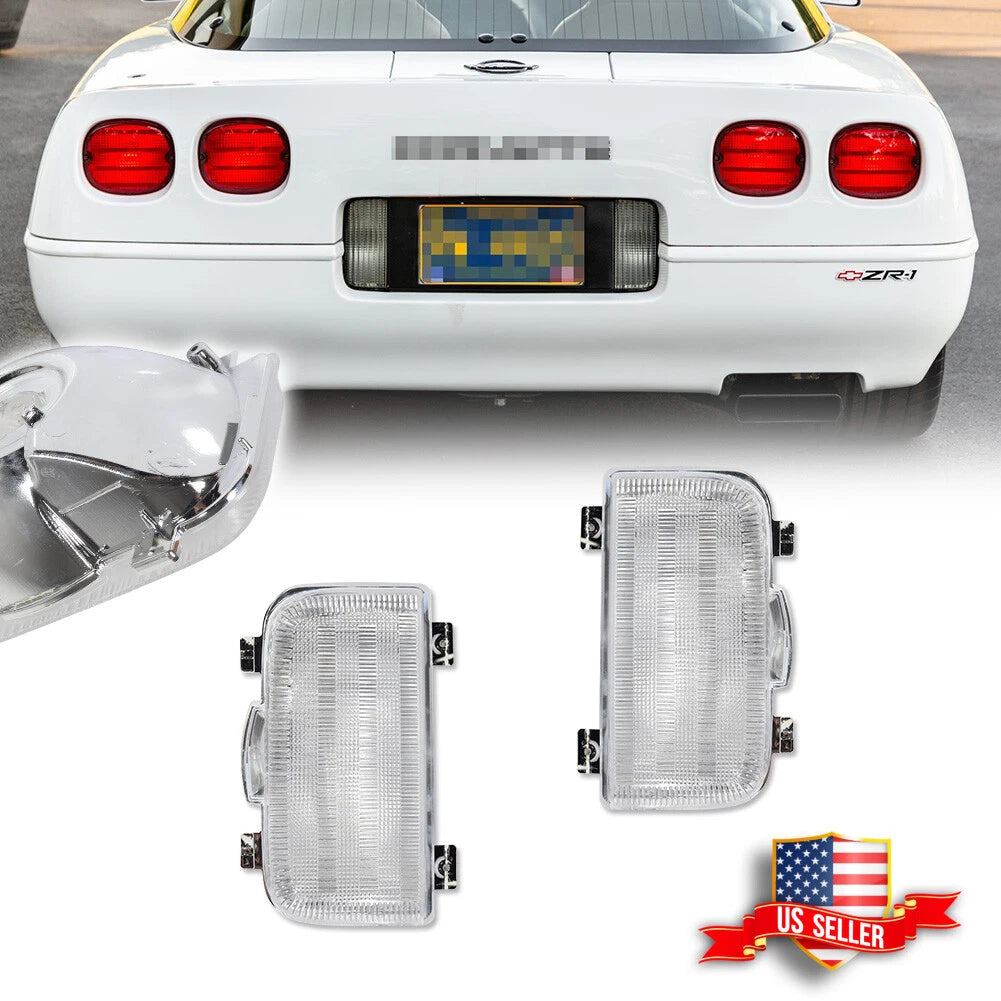 2X Clear Lens Tailgate Reverse Backup Lights for Corvette C4 (1991–1996)