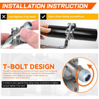 2.25'' Stainless Steel T-Bolt Clamps for Turbo Intake (Universal)