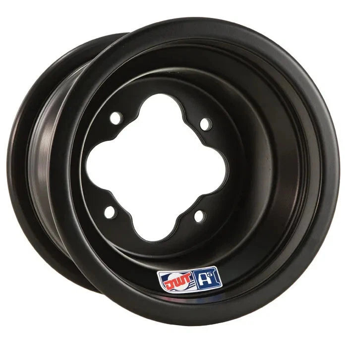 DWT A5 Matte Black Rolled Lip Rims Set of 4 for TRX 450R 400EX 250R 300 (2004–2023)