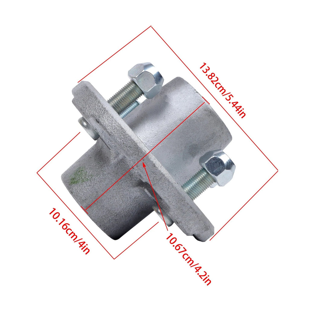 Set of 4 Galvanized Trailer Hub Kits for 2000 lbs Spindle (2000-2000)