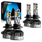 2X 9005/HB3 + 9006/HB4 LED Headlight Bulbs Kit for Vehicles