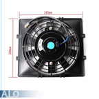 30 Row AN10 Aluminum Engine Oil Cooler Kit with 7" Electric Fan