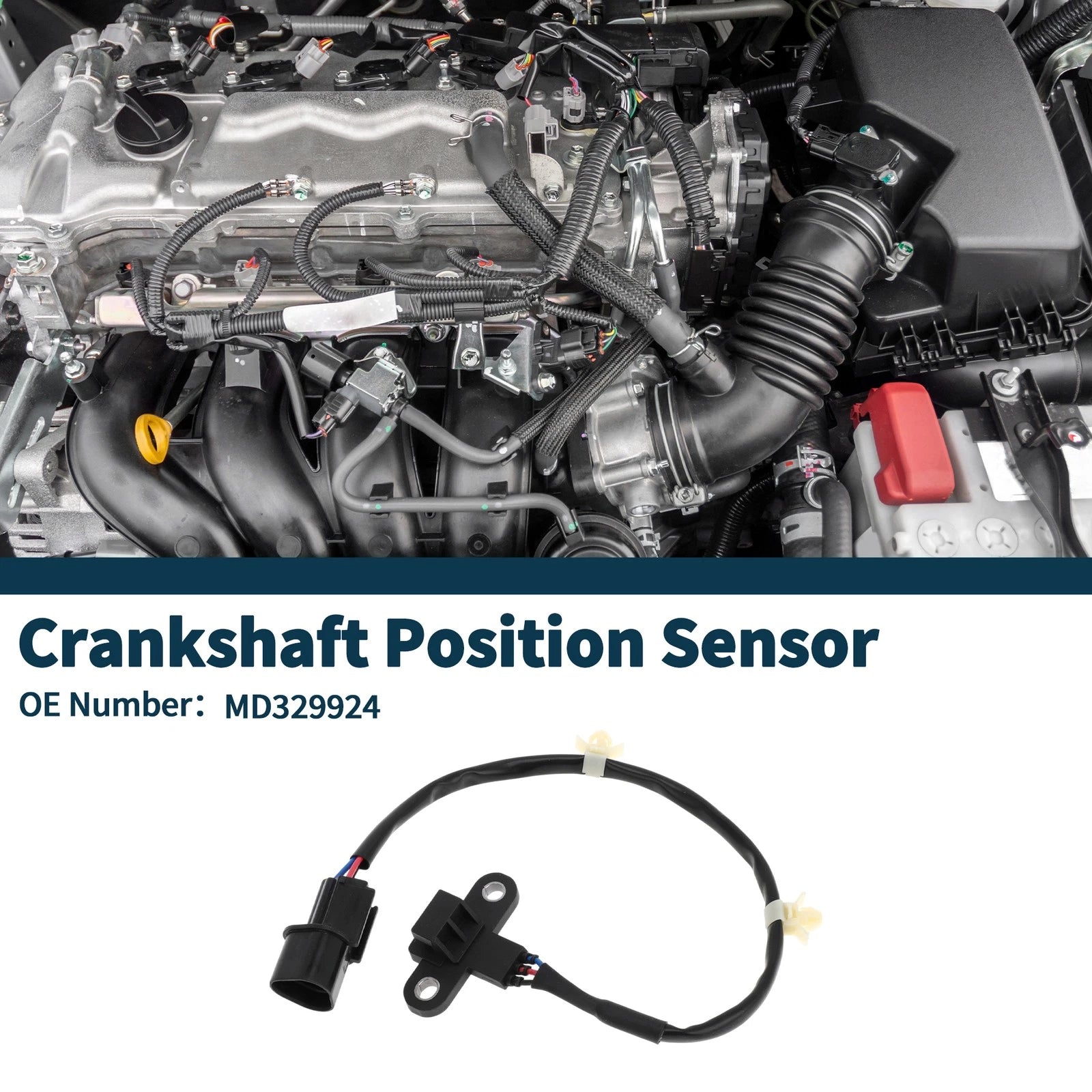 Crankshaft Position Sensor for Mitsubishi Galant 2.4 (1999–2001) MD329924