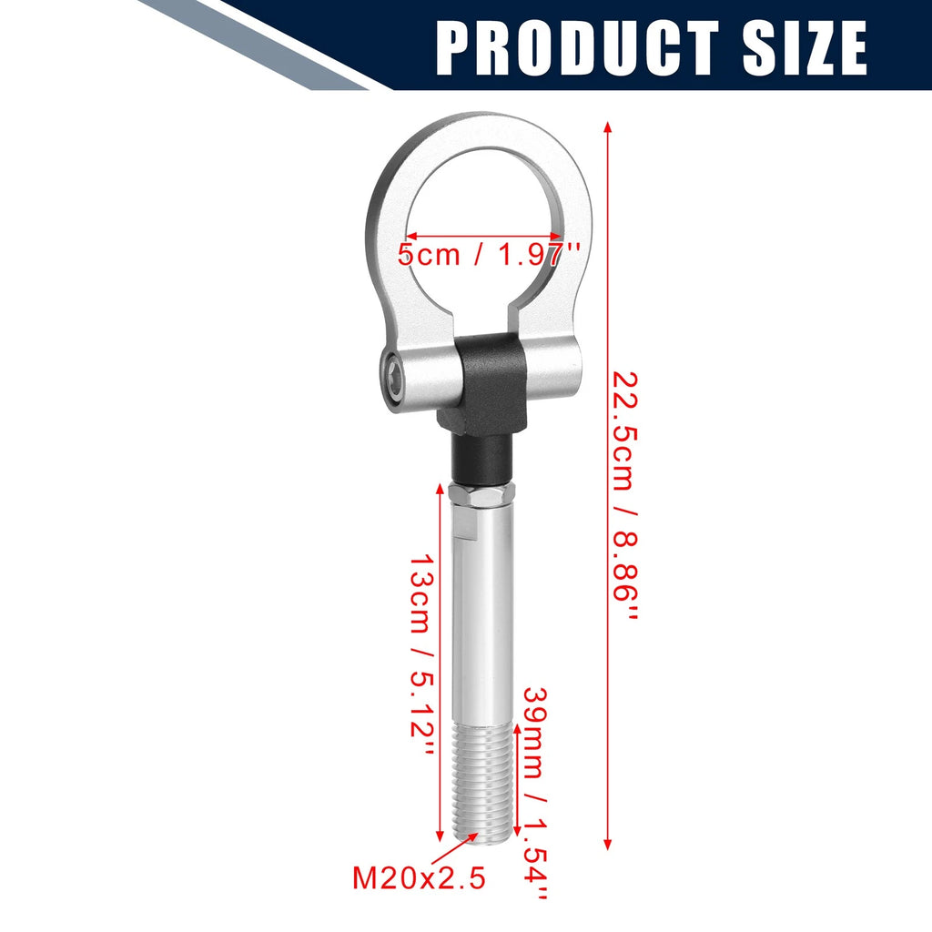 Tow Hook Screw Set for Hyundai Veloster (2012–2017) - Silver Round