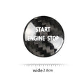 Black Carbon Fiber Engine Start Stop Button Cover for Land Rover Discovery (10-16)