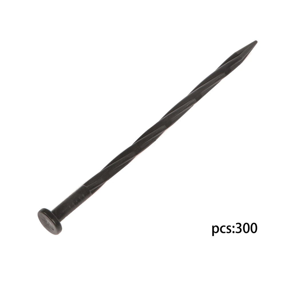 Set of 300 Spiral Pointed Garden Stakes for Landscape Edging