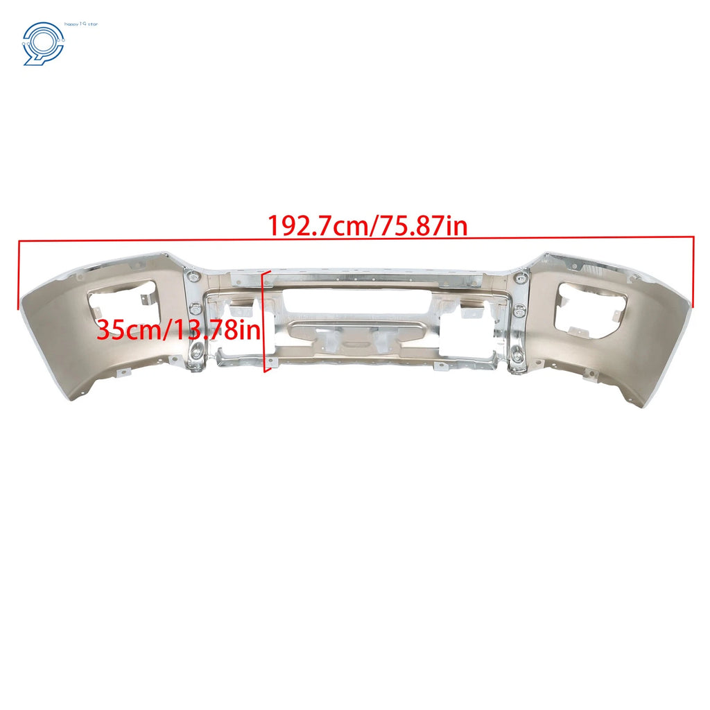 Chrome Split Front Bumper for GMC Sierra 2500HD 3500HD (2015-2019)