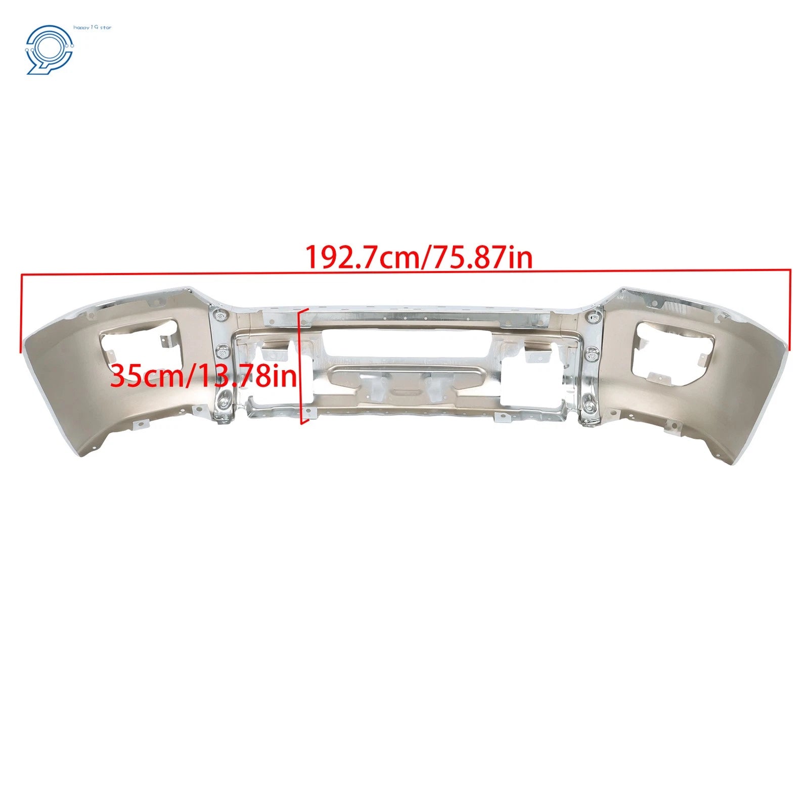 Chrome Split Front Bumper for GMC Sierra 2500HD 3500HD (2015-2019)