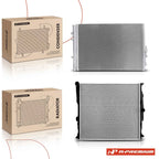 2X Radiator & AC Condenser with Bracket for BMW X3 (2011–2012)