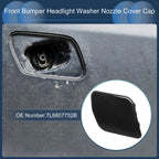 Front Right Washer Nozzle Cover Cap for Volkswagen Touareg (2007–2010) 1 Pcs Black