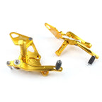 Adjustable Rearsets Foot Rest Pegs for Yamaha MT-07 FZ-07 (2013–2016) Gold #3