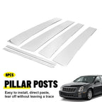 6X Chrome Pillar Posts for Cadillac Deville/DTS (2000–2011) Door Rim Cover Kit EPY