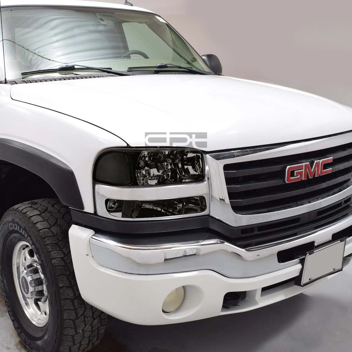 Smoked Clear Signal Headlights & Bumper Lamps for GMC Sierra (1999–2007)