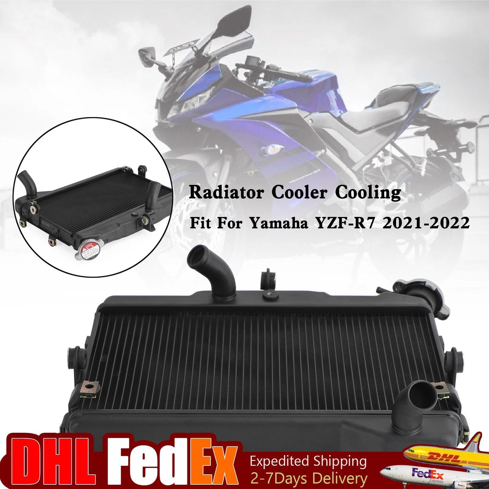 Aluminium Engine Radiator for Yamaha YZF-R7 (2021–2024)