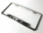Brushed License Plate Frame with Laser Engraved Emblem for Ford Focus RS (2016–2018)