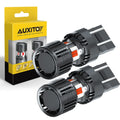 Pair AUXITO 7743 CANBUS Red LED Brake Stop Signal Tail Light Bulbs (DC 9V-16V)