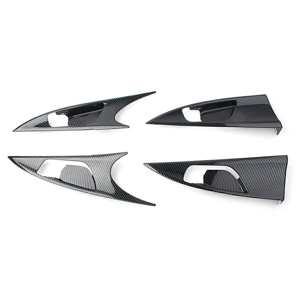 Carbon Fiber Inner Door Handle Bowl Cover Trim for Honda Civic (2016–2020)